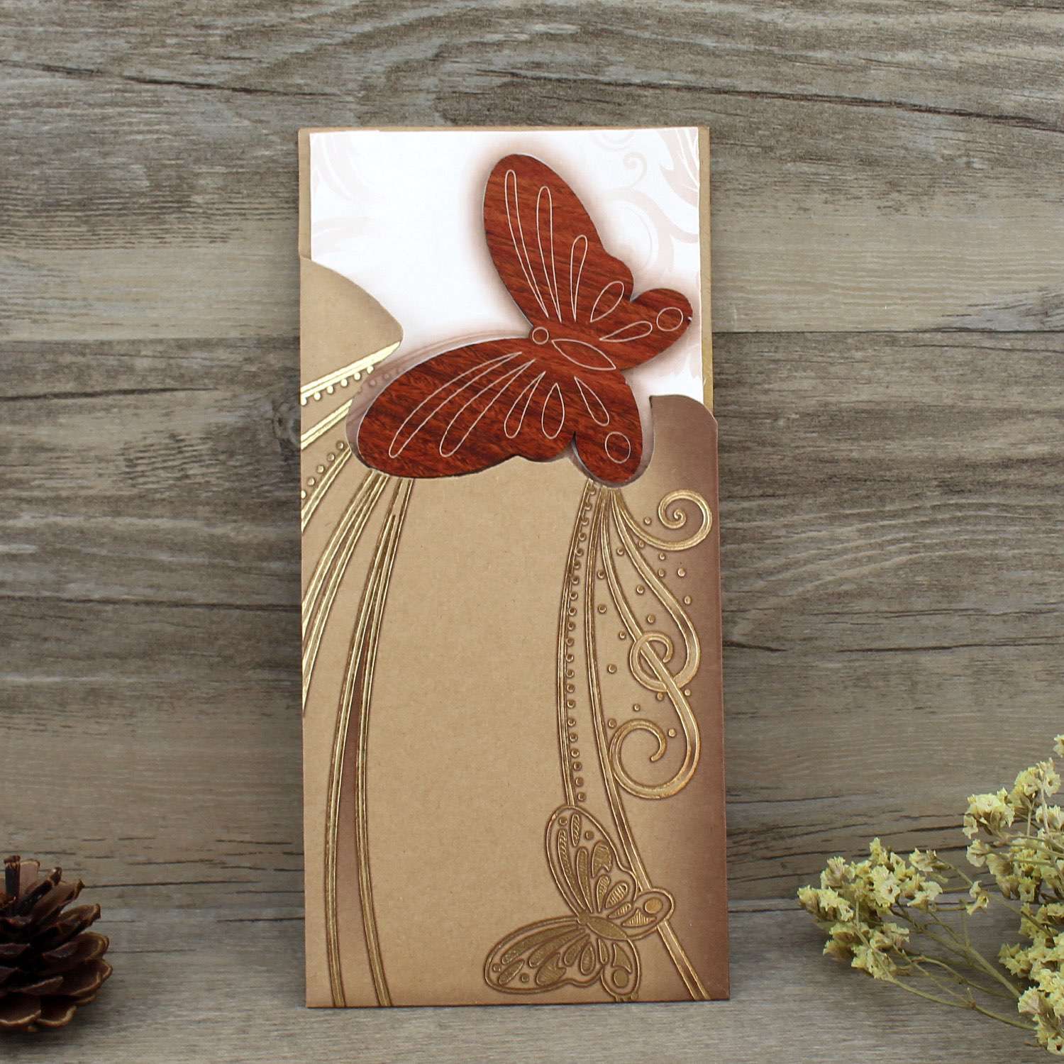 wooden card